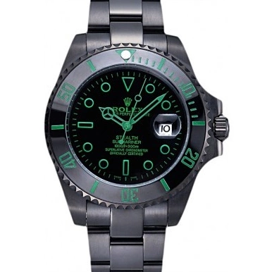 Aaa replica watch Ceramic Submariner Rolex 622007 Black Stealth 0807